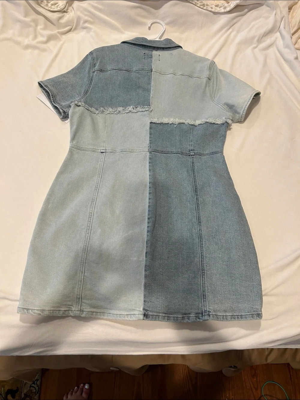 Denim Patchwork Dress - Picture 6 of 7